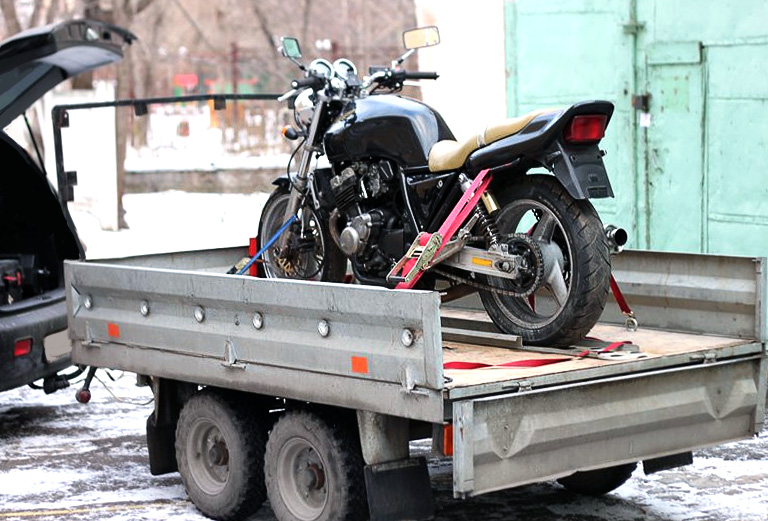 Эвакуация мотоцикла  из Санкт-Петербурга в Липецк